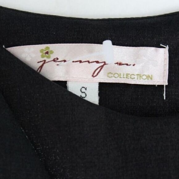 LBD by Jenny Collection cap sleeve bow front elegant sparkle fabric elegant S - Picture 3 of 6